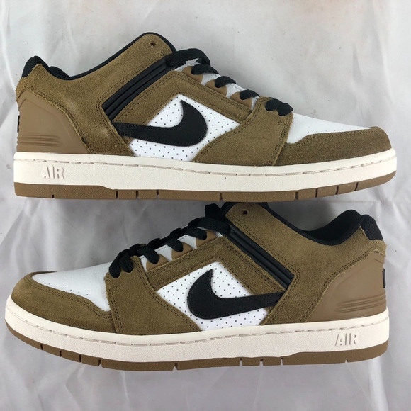 Nike SB Air Force II Low Escape Lichen Brown White - Picture 2 of 7